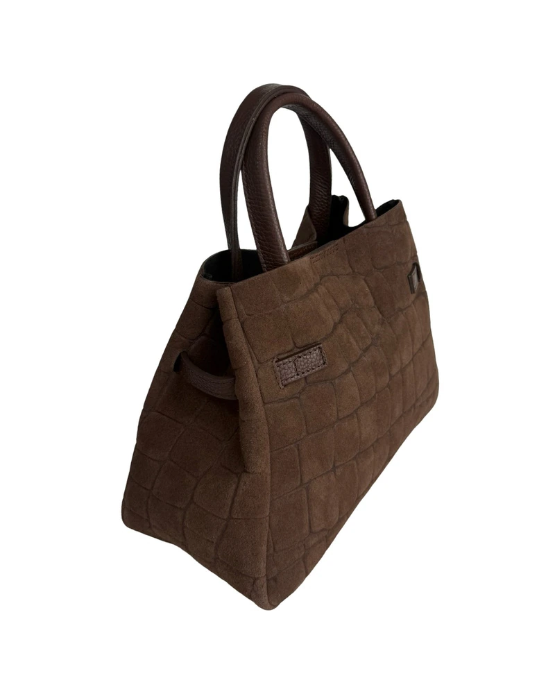 Borsa in camoscio con girello — product detail 2