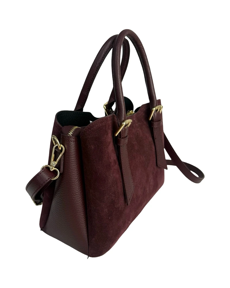 Borsa in camoscio con fibbie — product detail 2