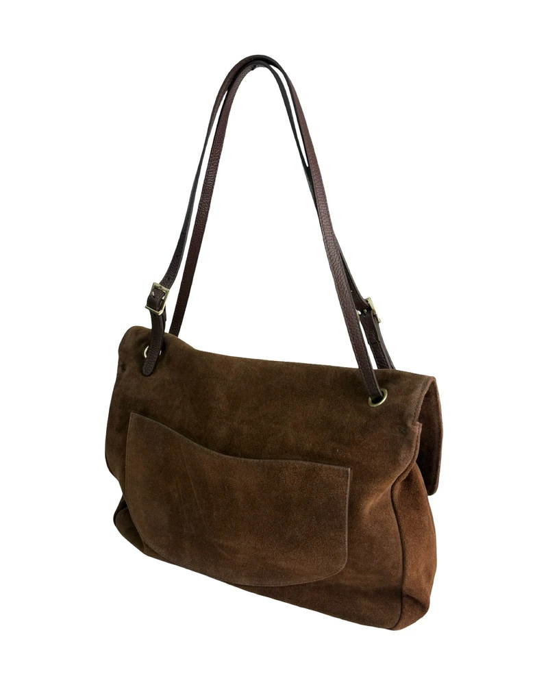 Suede Flap Shoulder Bag — product detail 2