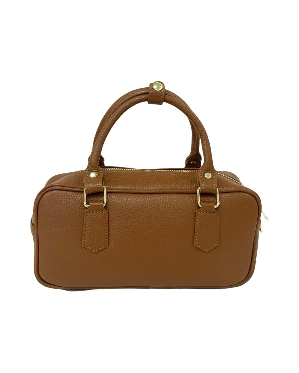 Bauletto in pelle con zip — product detail 1