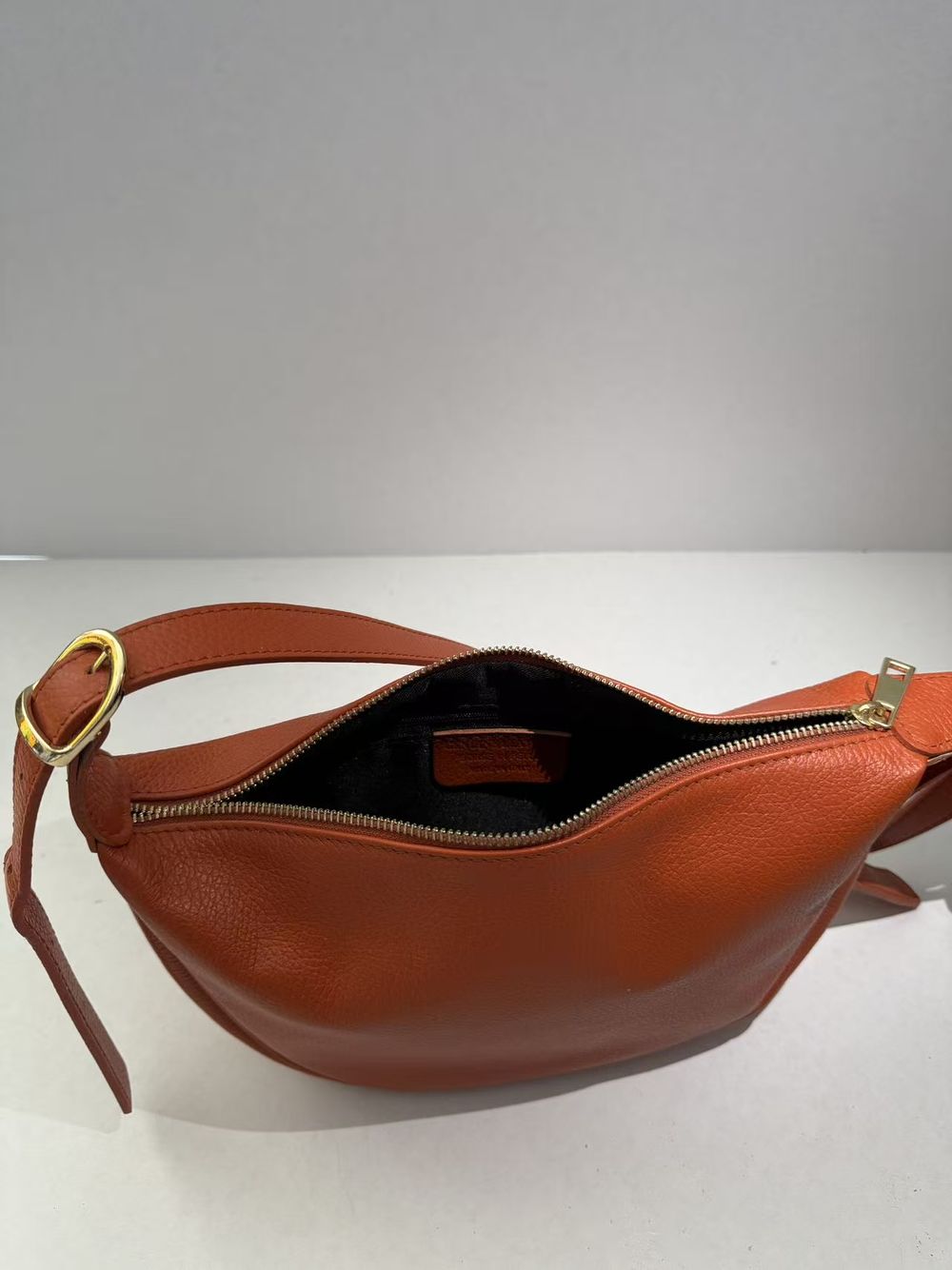 First leather prototype produced in Florence for client review