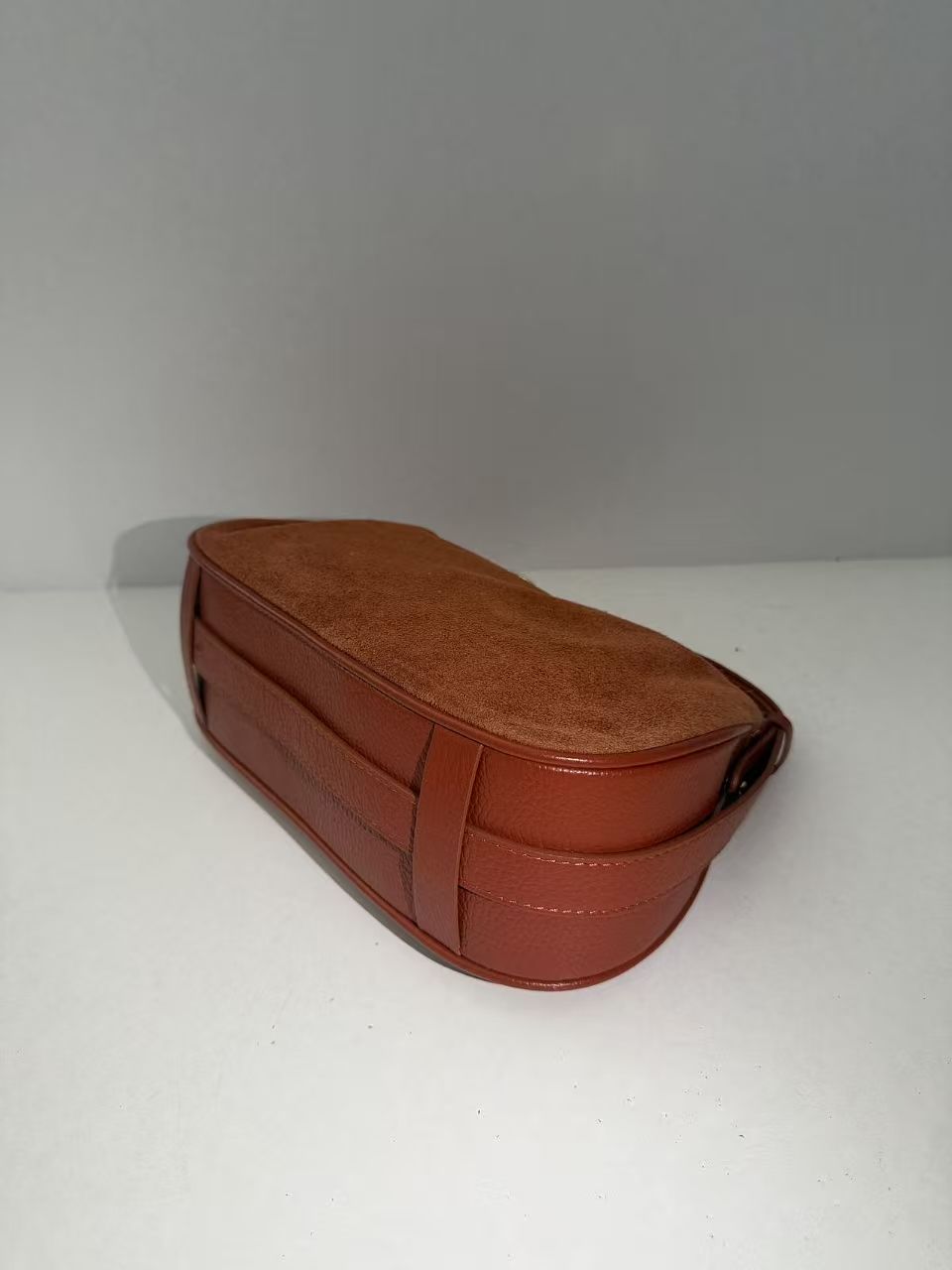 Compact crossbody — full-grain calf